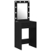 Mesa de Tocador  con Luces LED Roble Negro 50x41x135 cm