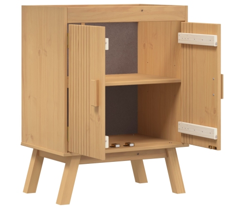 Gabinete base para fregadero  114x43x73,5 cm Madera maciza de pino