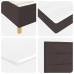 Base de Cama Box Spring Marrón oscuro Madera 100 x 200 cm
