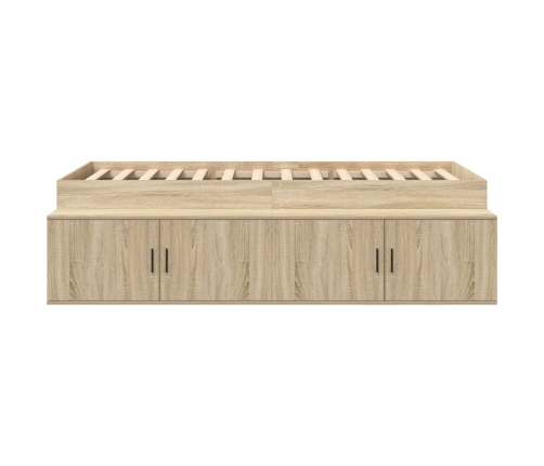 Estructura de cama  Roble Sonoma 90x190 cm