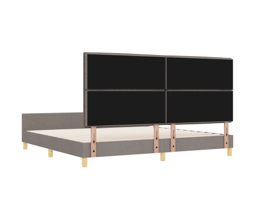 Cama  Taupe 200x200 cm de Tela