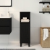 Armario de Baño  Negro Roble 30x30x100 cm Madera Elaborada