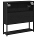 Espejo-Cabinet para Baño Roble Negro 60x16x60 cm Madera de ingeniería