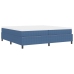 Cama con Somier de  Azul 200x200 cm Tela de Pana