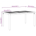 Juego de Comedor de Jardín 7 Piezas Negro Aluminio Resistente