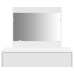 Mesa de tocador colgante  Blanca 83x40x70 cm