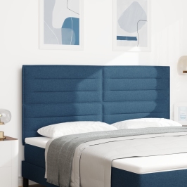 cabecera  diseño de líneas LED azul 90 cm tela