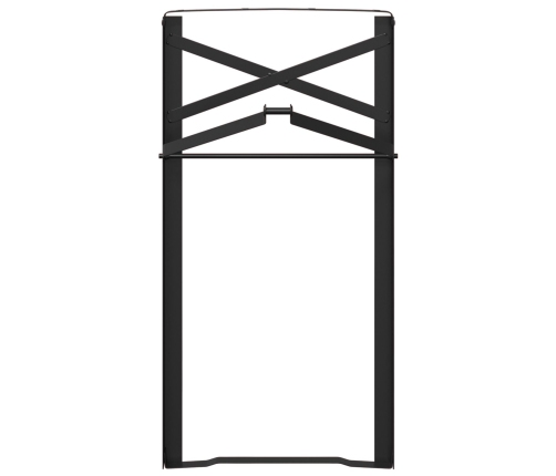 Patas de Mesa de Cerveza  2 piezas Plegables de Acero Negro con Tratamiento en Polvo