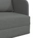Sofá Cama de Piso  2-en-1 Gris Oscuro 65x80x83 cm Tela