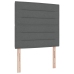 Cabecero  Gris Oscuro Tela 80 cm Rectangular Moderno