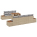 Conjunto de Sofás de Jardín  Juego de 8 Beige Ratán