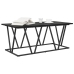 Mesa de café  en negro y roble, 100x50x40 cm, de madera y metal