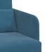 Sofá Cama de Piso  2-en-1 Azul 65x80x83 cm Terciopelo