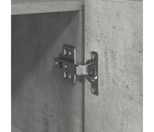 Aparador  Gris Cemento Madera de Ingeniería 116 x 30 x 75 cm