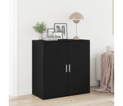 Bufé Roble Negro 79x38x80 cm Madera Sólida