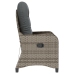 Sillón Reclinable  con Cojín Gris de Ratán Poliéster