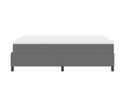 Cama con somier  con colchón Gris Claro 160x200 cm Tela de pana