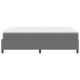 Cama con somier  con colchón Gris Claro 160x200 cm Tela de pana