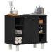 Cabinet de baño  Negro Roble 60x32x54 cm Madera Ingenierizada