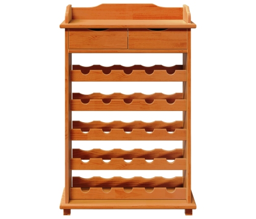 Expositor de Vino 90x60x30 cm Madera Maciza de Pino