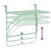 Mesa Colgante Plegable de Balcón - Verde Menta, 60x40 cm, Acero