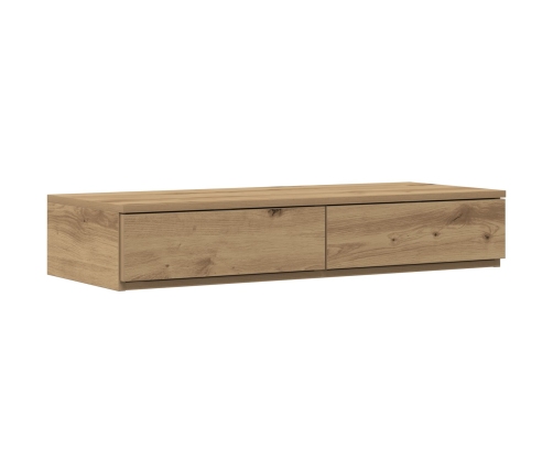 Estructura de Cama con Almacenamiento  Roble Artesanal