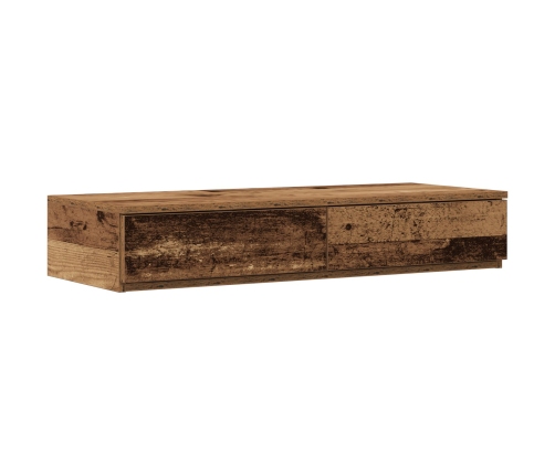 Estructura de Cama con Almacenamiento  Madera Vieja Madera Compuesa