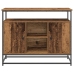 Consola de Madera Vieja 100x35x80 cm Madera Compuesta y Acero