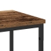 mesa consola  de madera vieja 200x30x75 cm en madera compuesta y acero