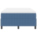 Cama Box Spring  con Colchón Azul 120x200 cm Tela de Corduroy