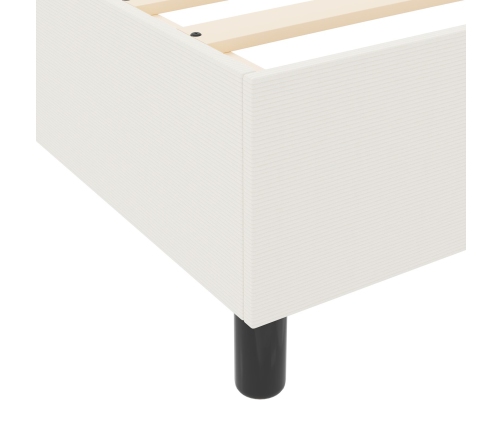 Cama Box Spring  con Colchón Crema Super King Tela de Pana