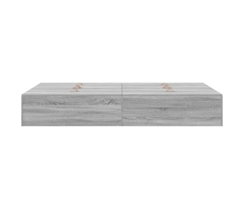 Estructura de Cama de Almacenamiento  Gris Sonoma 120x190 cm
