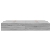Estructura de Cama de Almacenamiento  Gris Sonoma 120x190 cm