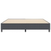 Cama Box Spring  Gris Oscuro 200x200 cm Tela de Pana