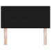 Cabezal de  con botones acolchados Negro 100 cm de tela