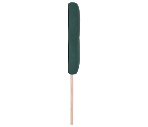 Cabecero  Con Botones Acolchados Verde Oscuro 140 cm Terciopelo