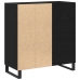 Armario de Discos  Roble Negro 84.5x38x90 cm Madera de Calidad