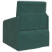Sofá Cama  2 en 1 Verde Oscuro 65x80x83 cm de Terciopelo