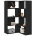 Armario Esquinero  Negro Roble 140x30x140 cm Madera Elaborada