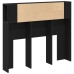 Cabecero de  Armario Negro Roble 120x19x104,5 cm Madera elaborada