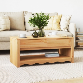 Mesa de Café ""DRAMMEN"" 99x55x45 cm Madera Sólida de Pino