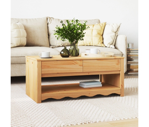 Mesa de Café ""DRAMMEN"" 99x55x45 cm Madera Sólida de Pino