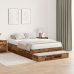 Cama con almacenamiento  Madera antigua Madera maciza 120 x 190 cm