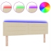 Cabecera LED Diseño de Líneas Crema 80 cm Tela