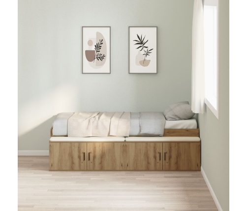 Estructura de Cama  Roble Artisan 100x200 cm