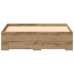 Estructura de Cama  con Cajones de Roble Artesanal 120x200 cm de Madera Elaborada