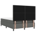 Cama con Somier y Colchón Gris Oscuro 140x190 cm Tela
