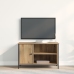 Cabinet de TV  de roble artesanal 80x40x50 cm de madera procesada y acero