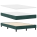 Cama Box Spring  con Colchón Verde Oscuro 120x200 cm Terciopelo