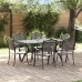 Set de 4 Negro Aluminio Fundido 150x90x72 cm